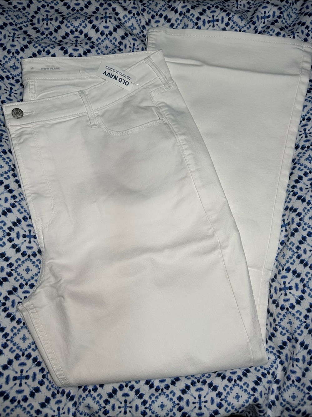 Old Navy White Wide-Leg Jeans - Clean Classic- NWT